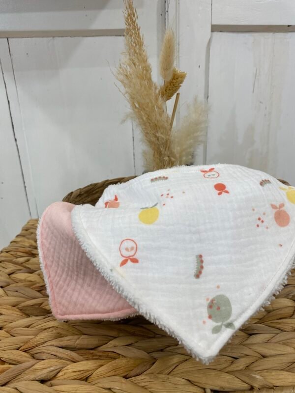 Lot 2 bavoirs "pom-pom"