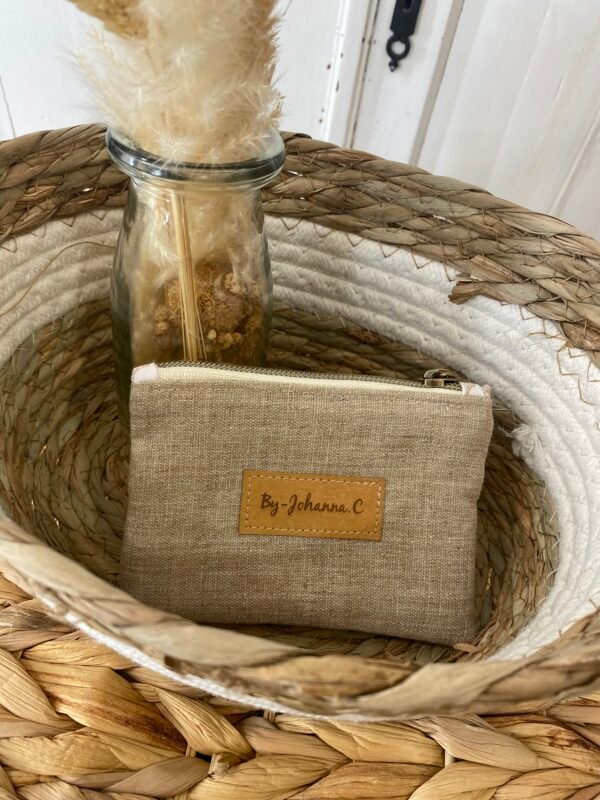 Porte-monnaie imitation LIN