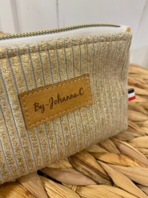 Porte-monnaie "Edition limitée" Velours Irisé doré