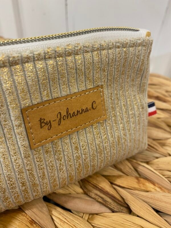 Porte-monnaie "Edition limitée" Velours Irisé doré