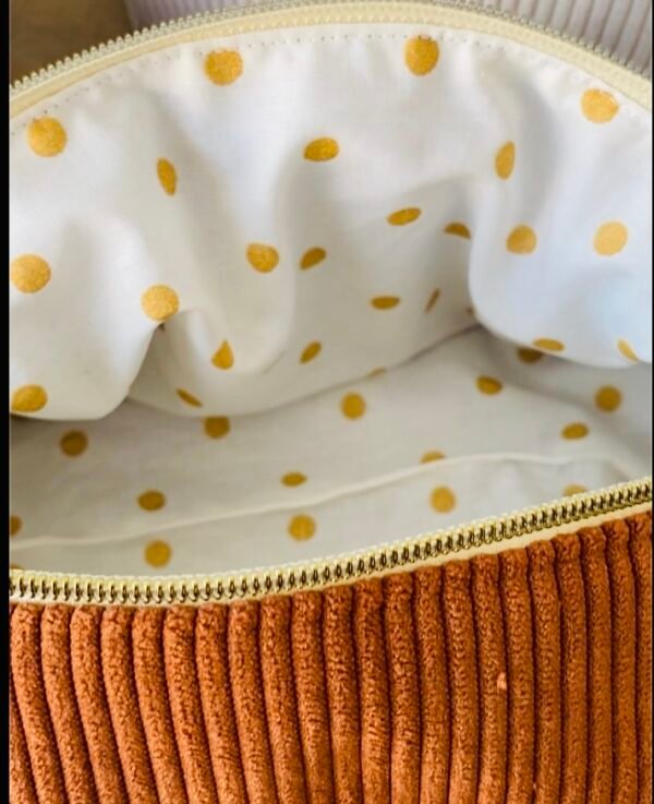 Trousses de toilette XL velours côtelé - à personnaliser