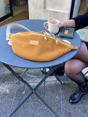 Banane XL velours côtelé - à personnaliser