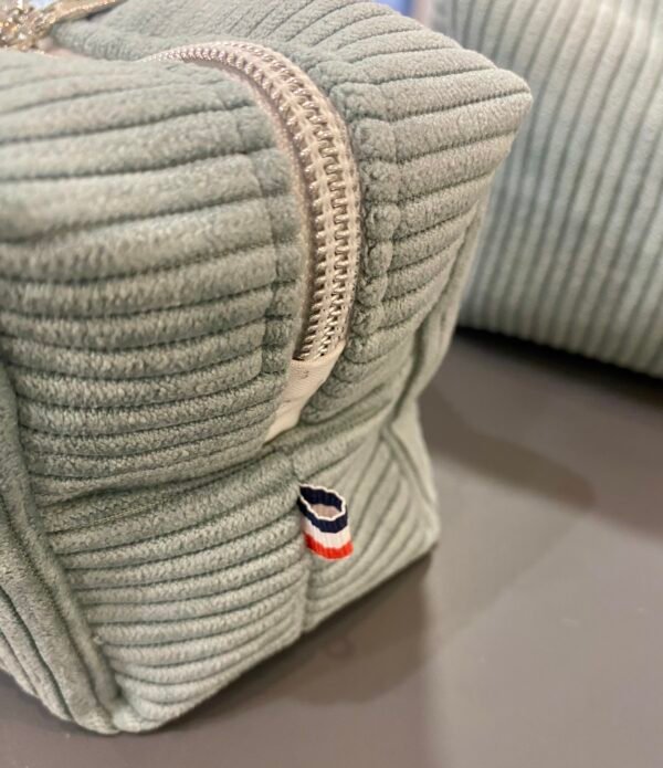 Trousse velours Bleu Ciel