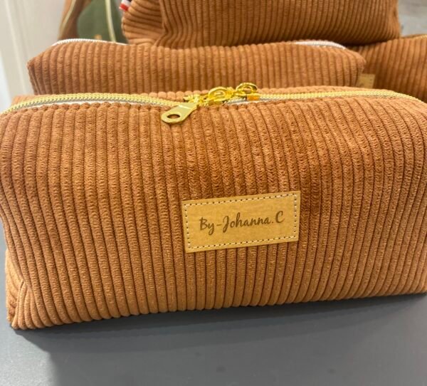 Trousse velours ROUILLE