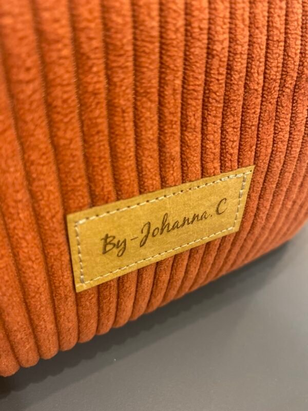 Trousse velours Terracotta