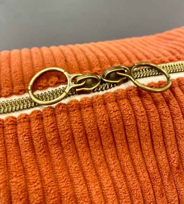 Trousse velours Terracotta