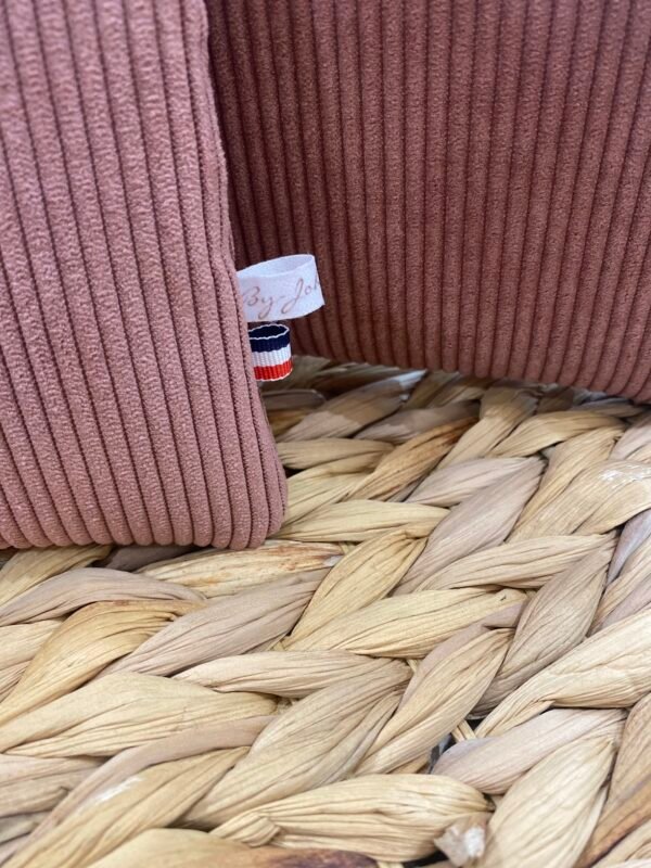 Pochette en velours Vieux Rose