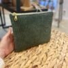 Pochette en velours Vert Sapin