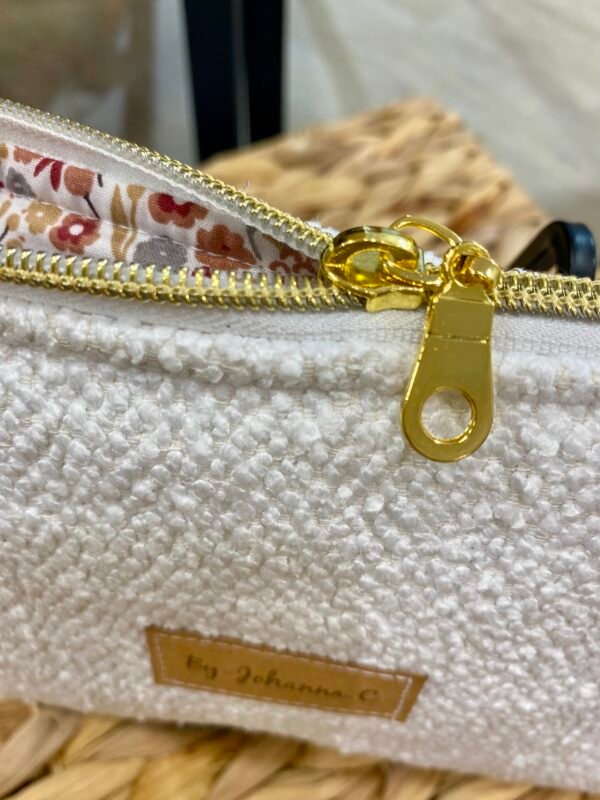 Pochette Neige-Fleurs des champs orangé