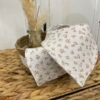 Lot de 2 bavoirs bandana "Printanière"