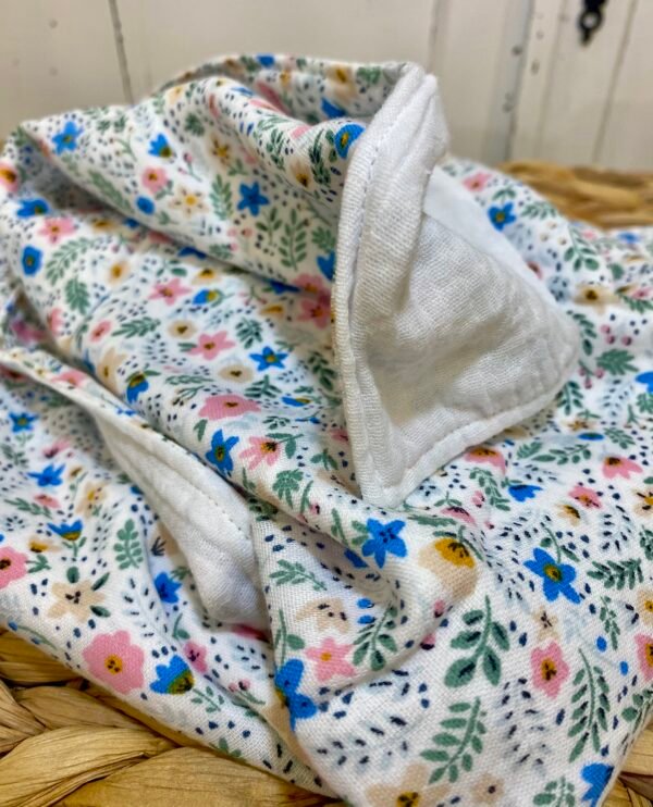 Lange double face - Fleurs des champs