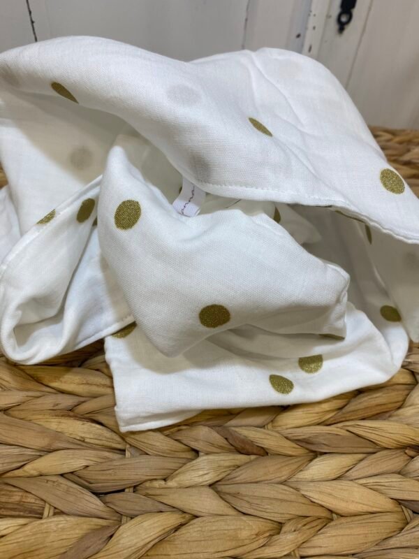 Lange double face - Pois doré