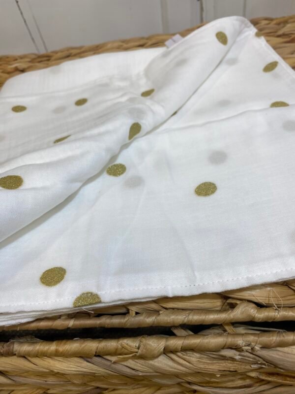 Lange double face - Pois doré