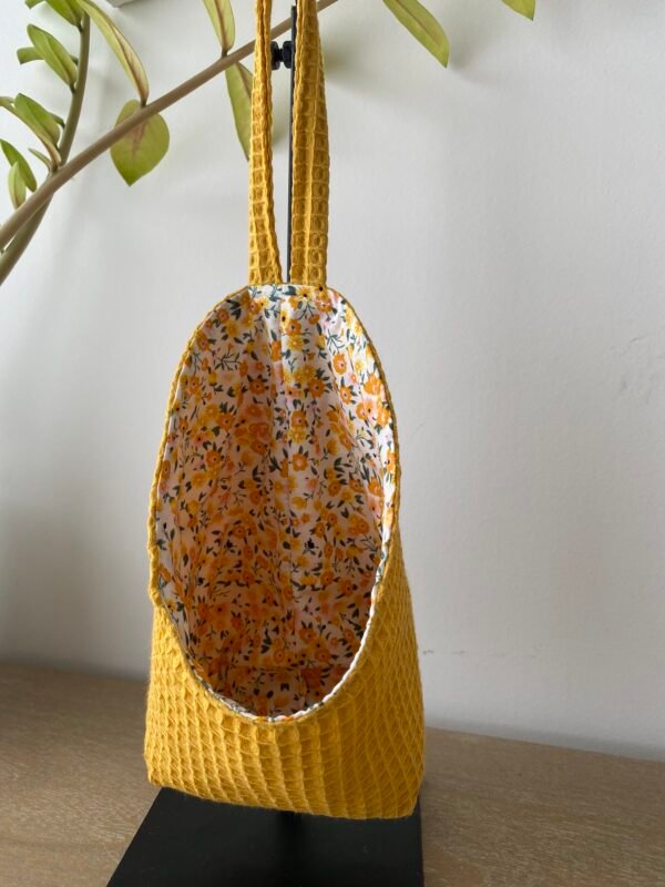 Panier suspendu - Nid d'abeille Jaune