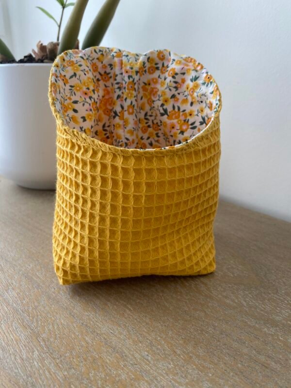 Panier suspendu - Nid d'abeille Jaune
