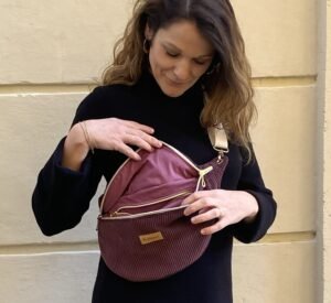 Banane XL velours côtelé - à personnaliser