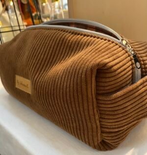 Trousse de toilette ROUILLE - intérieur carreaux