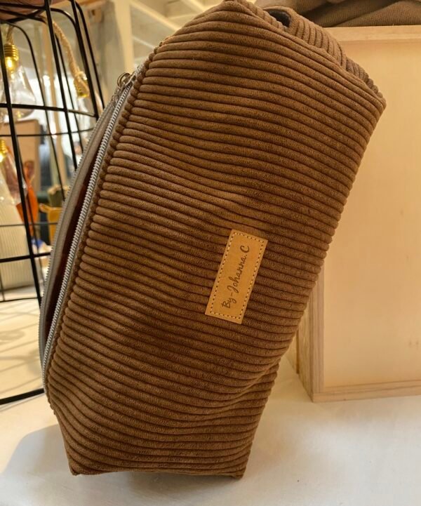 Trousse de toilette ROUILLE - intérieur carreaux