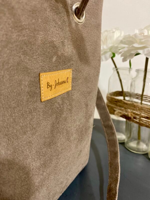 Sac Bourse - Suédine taupe