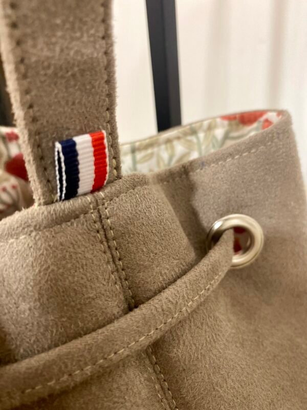 Sac Bourse - Suédine taupe