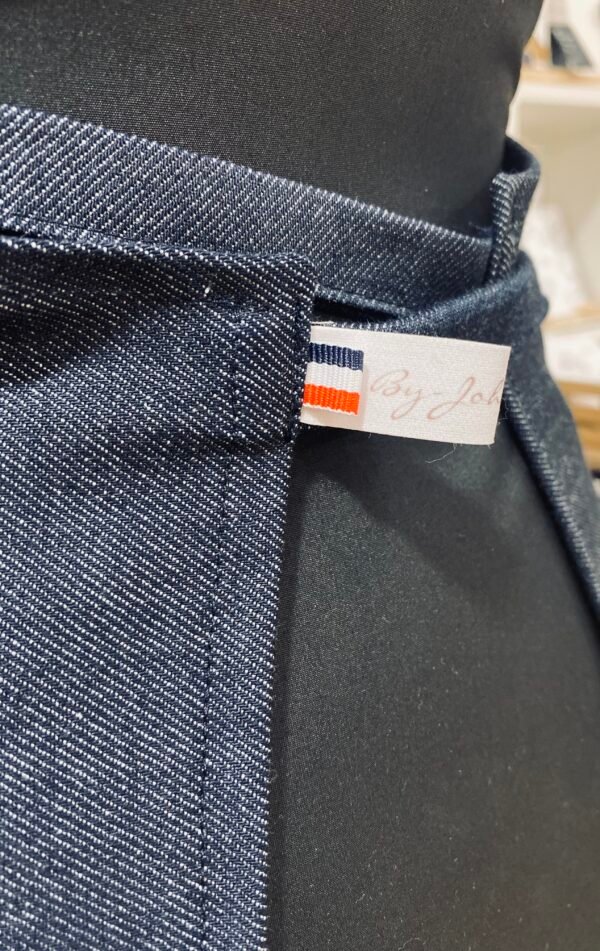 Tablier Jean Brut - brodé (Spécial saint valentin)