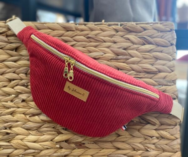 Ensemble Banane Velours ROUGE + porte monnaie