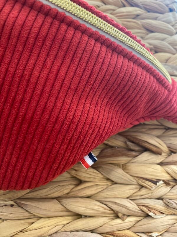 Ensemble Banane Velours ROUGE + porte monnaie