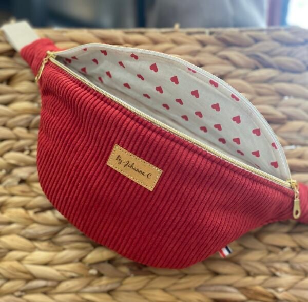 Ensemble Banane Velours ROUGE + porte monnaie