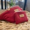 Ensemble Banane Velours ROUGE + porte monnaie