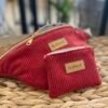 Ensemble Banane Velours ROUGE + porte monnaie