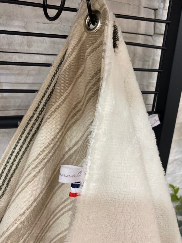 Essuie-mains en coton et bambou