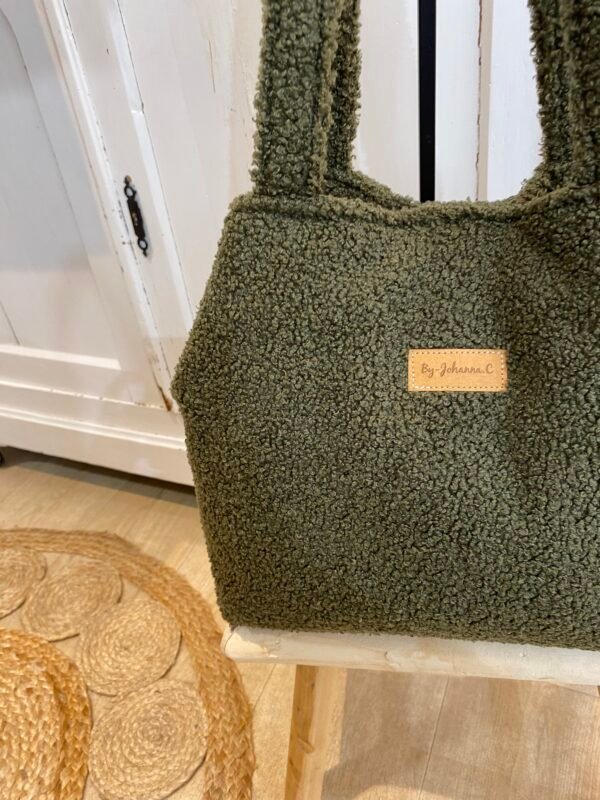 Sac Cabas ESSENTIEL- bouclette kaki