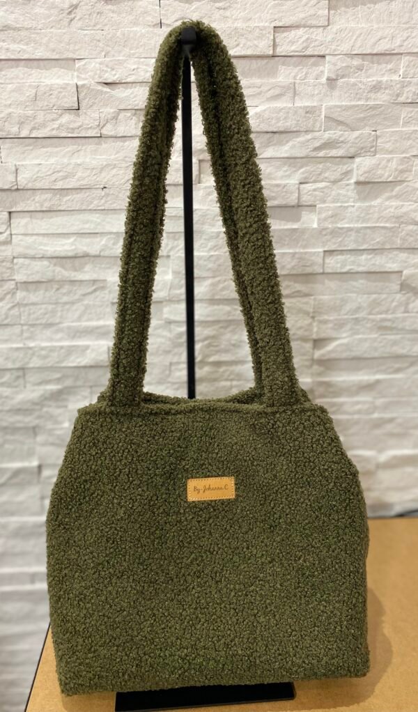 Sac Cabas ESSENTIEL- bouclette kaki