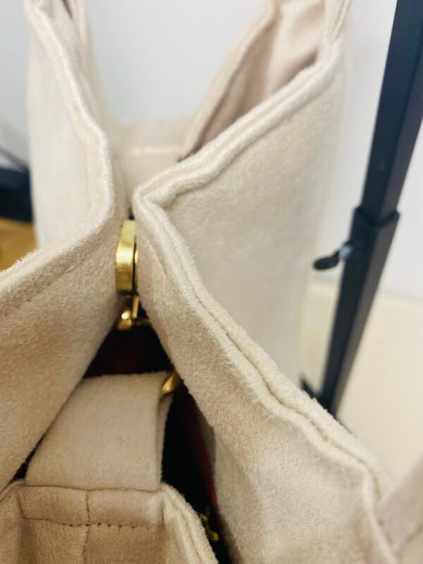 Sac Cabas ESSENTIEL- Suédine Ecru