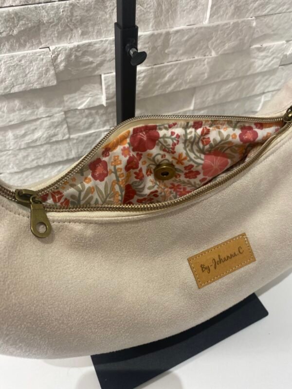 Curv'Bag Suédine Écru