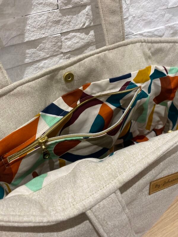 Sac Cabas ESSENTIEL- Sable & lin